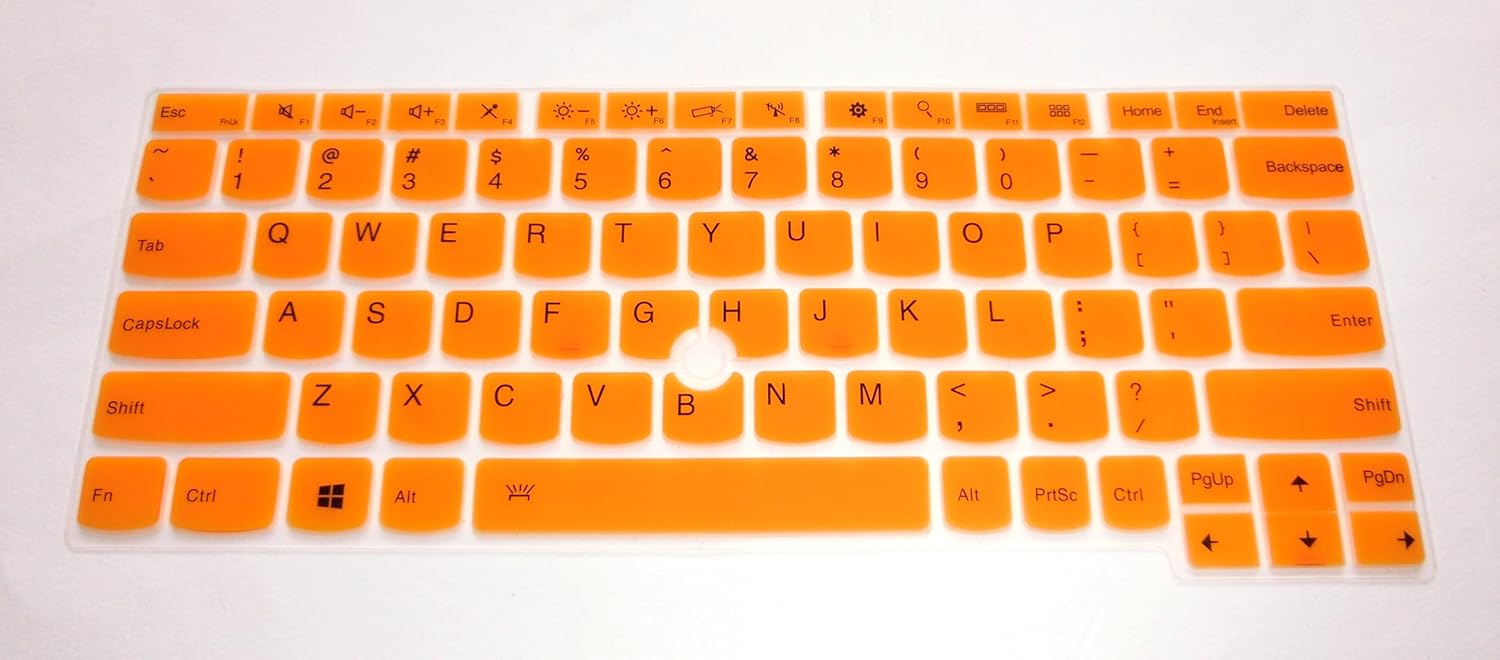 Orange US Layout Keyboard Protector Skin Cover Compatible