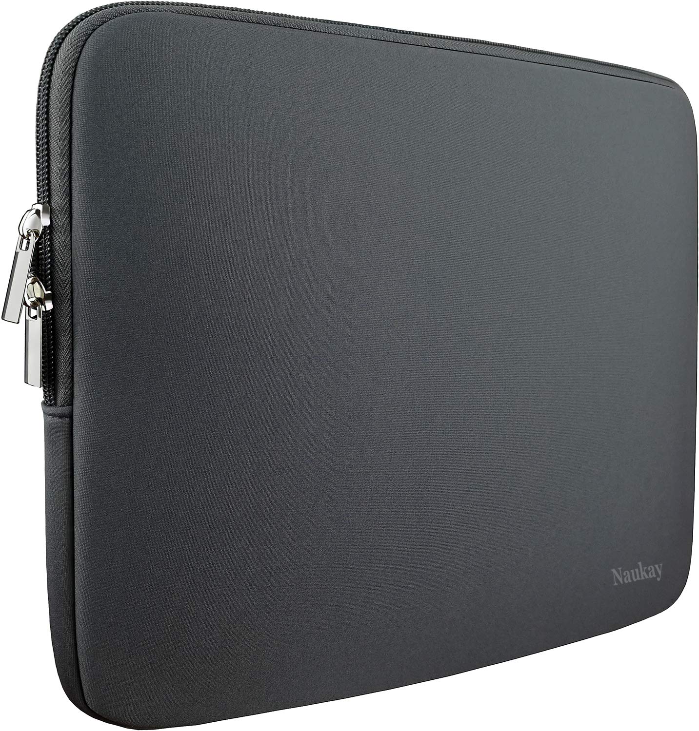 Naukay Laptop Sleeve Case 15.6 Inch,Resistant Neoprene Laptop Sleeve 13.3 inch Grey 269D1