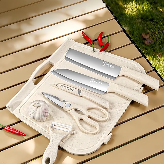 Set Cuchillos Cocina 7 Piezas Acero Inoxidable Base miniatura 7