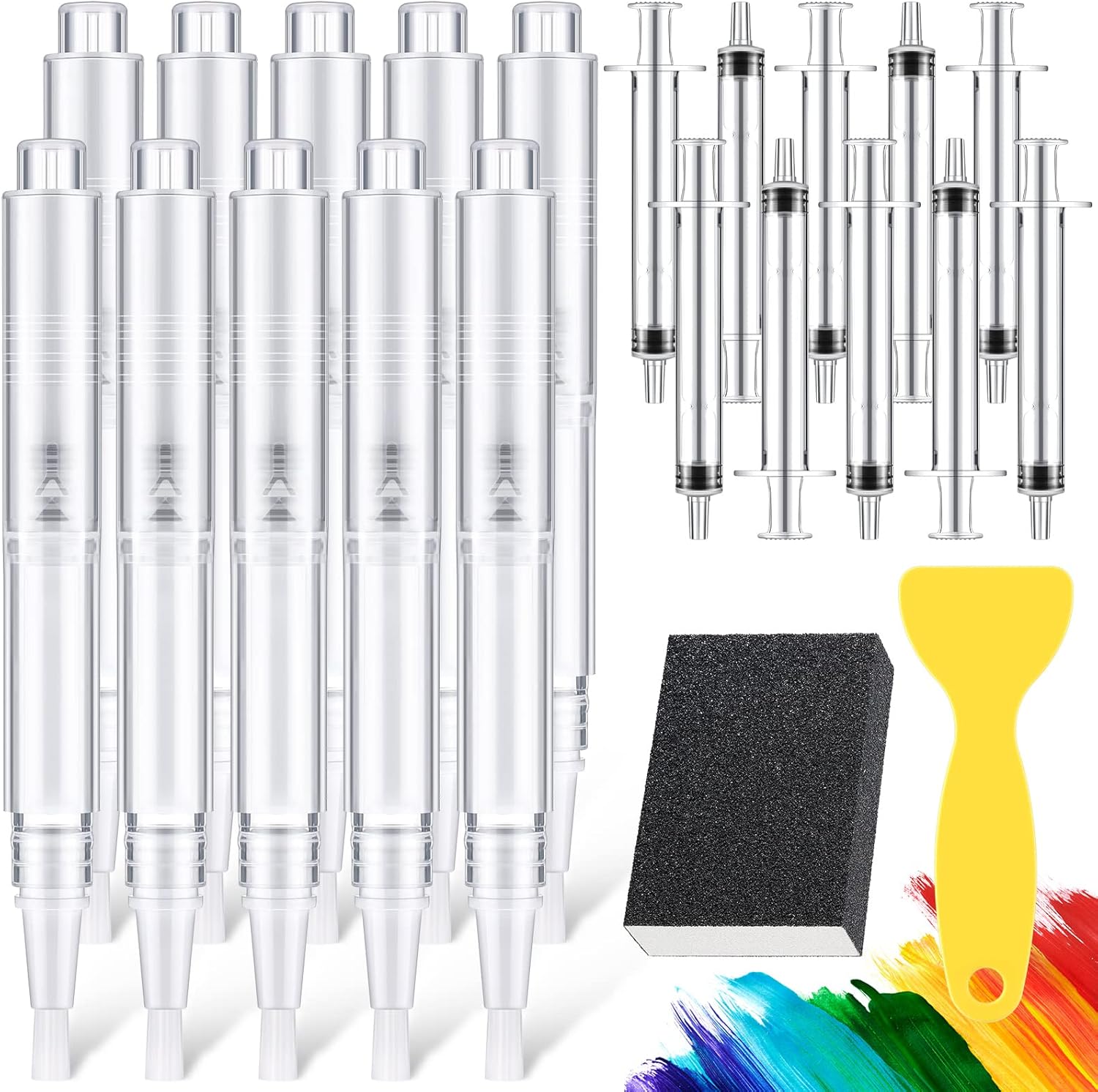 Touch Up Paint Pen Spackle Wall Repair Kit Fillable Paint Brush Pens