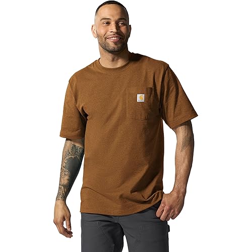 Carhartt Men's Loose Fit Heavyweight Short-Sleeve Pocket T-Shirt (Also Available in Big & Tall)