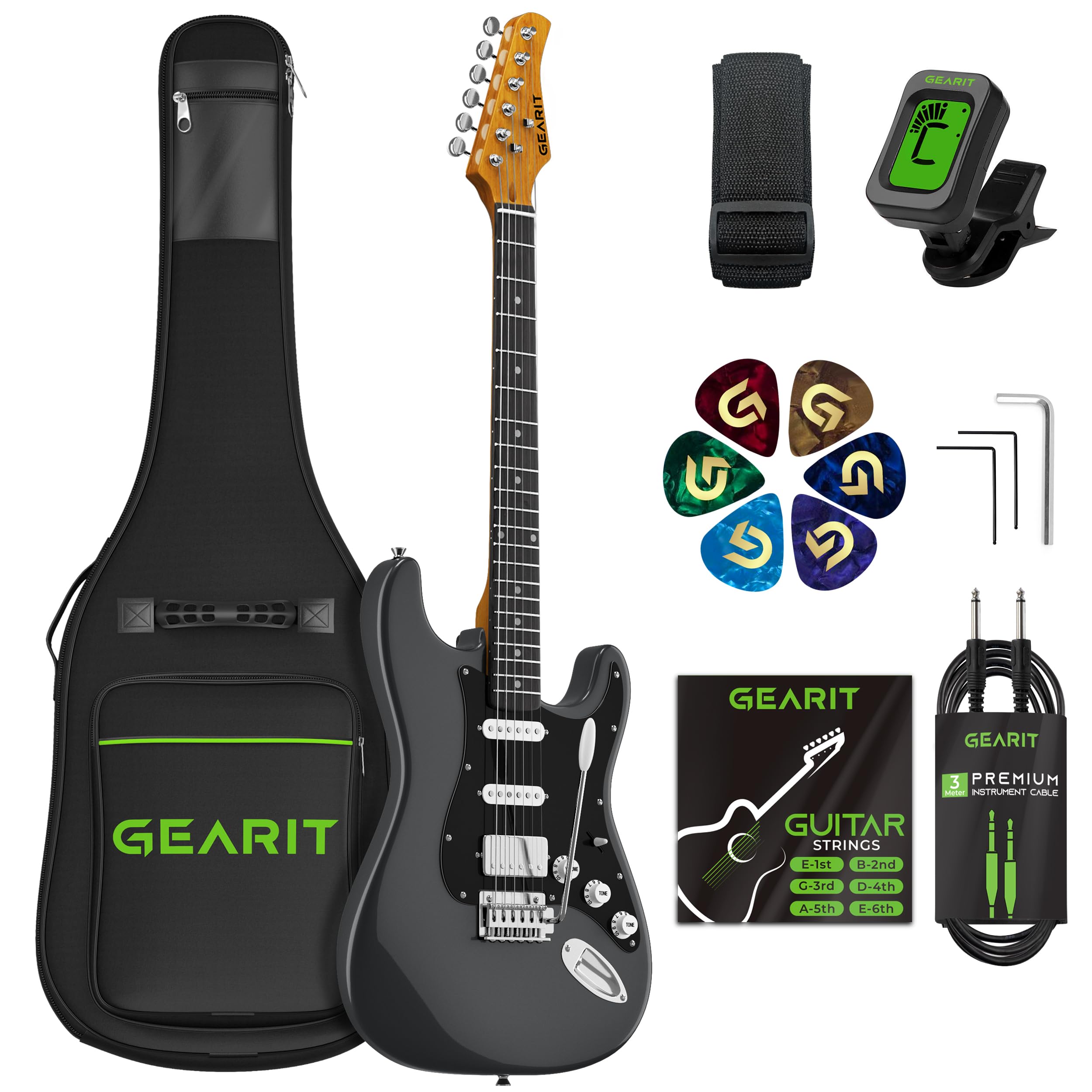 Amazon.com: GEARit Professional Electric Guitar (Premium Ash
