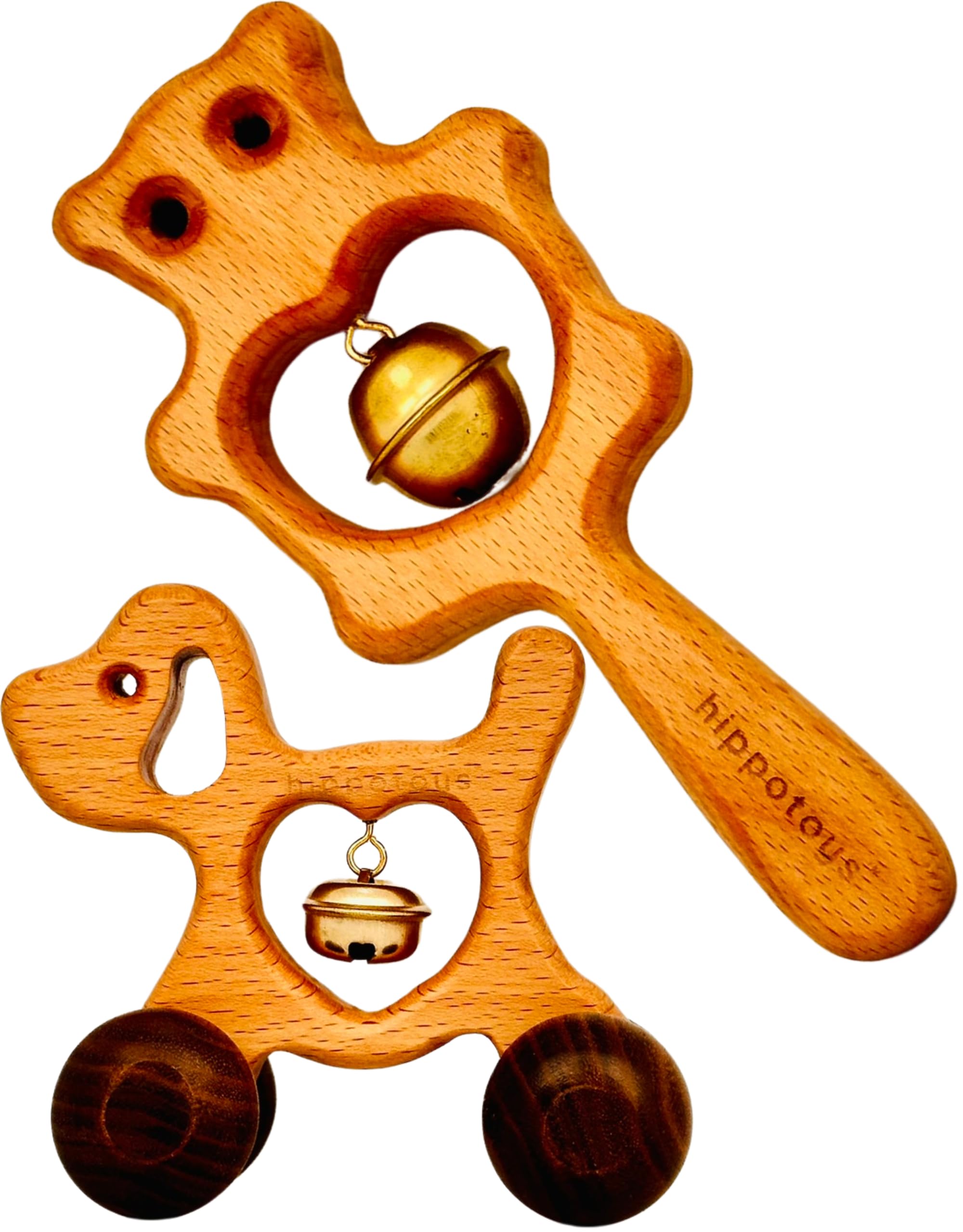 HippoToys Handmade Wooden Rattle for Babies and Toddlers 0-6 Months, Montessori Infant Toy, Baby Boy and Girl Wooden Toys, Safe and Non-Toxic, Perfect for New Born Baby Gifts and Early Development (B0D77LLF7J) Amazon Price History, Amazon Price Tracker