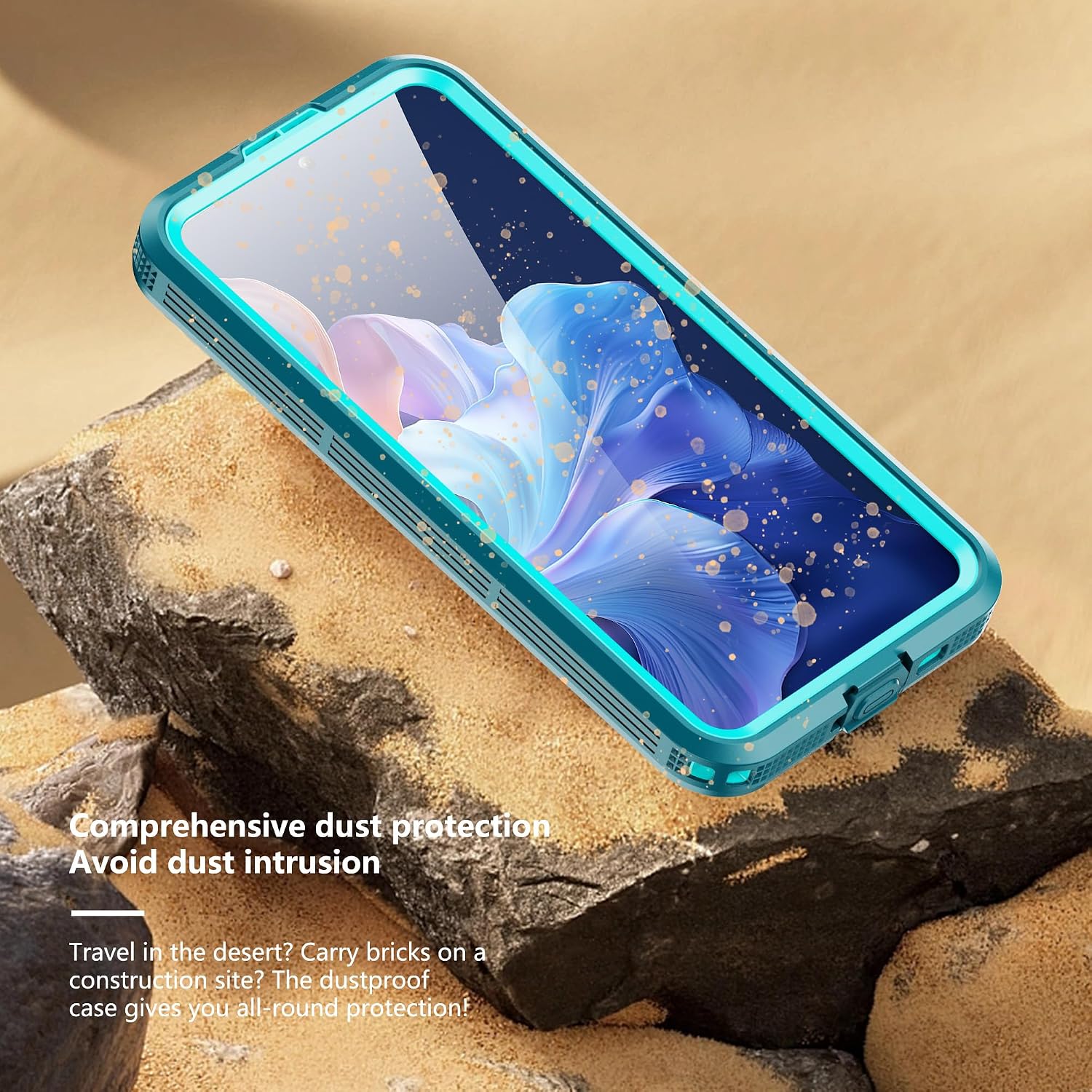for Samsung Galaxy S26 Plus 6.7 Inch Outdoor Case, 6.6FT Military Shockproof IP68 Waterproof, Dual Screen & Lens Protectors, Magnetic Charging, Rugged Sealed Cover, Cyan&Teal