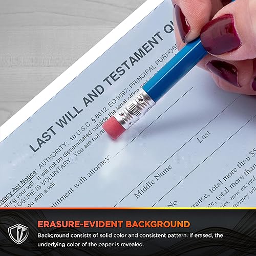 Miniatura 4 de DocuGard Papel de seguridad multiusos azul avanzado, 7 características, 8.5 x 11 pulgadas, 24 libras, 2500 hojas (04546C)