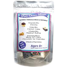 Childrens Easy to Bake Oven Mixes Play Toy Oven Real 7 Mixes Mega Refill Kit Vanilla Cupcakes Red Carrot Cake Cookies Frosting Sprinkles Ultimate Set Cooking Baking Supplies Super Pack Net Wt 6.2 oz