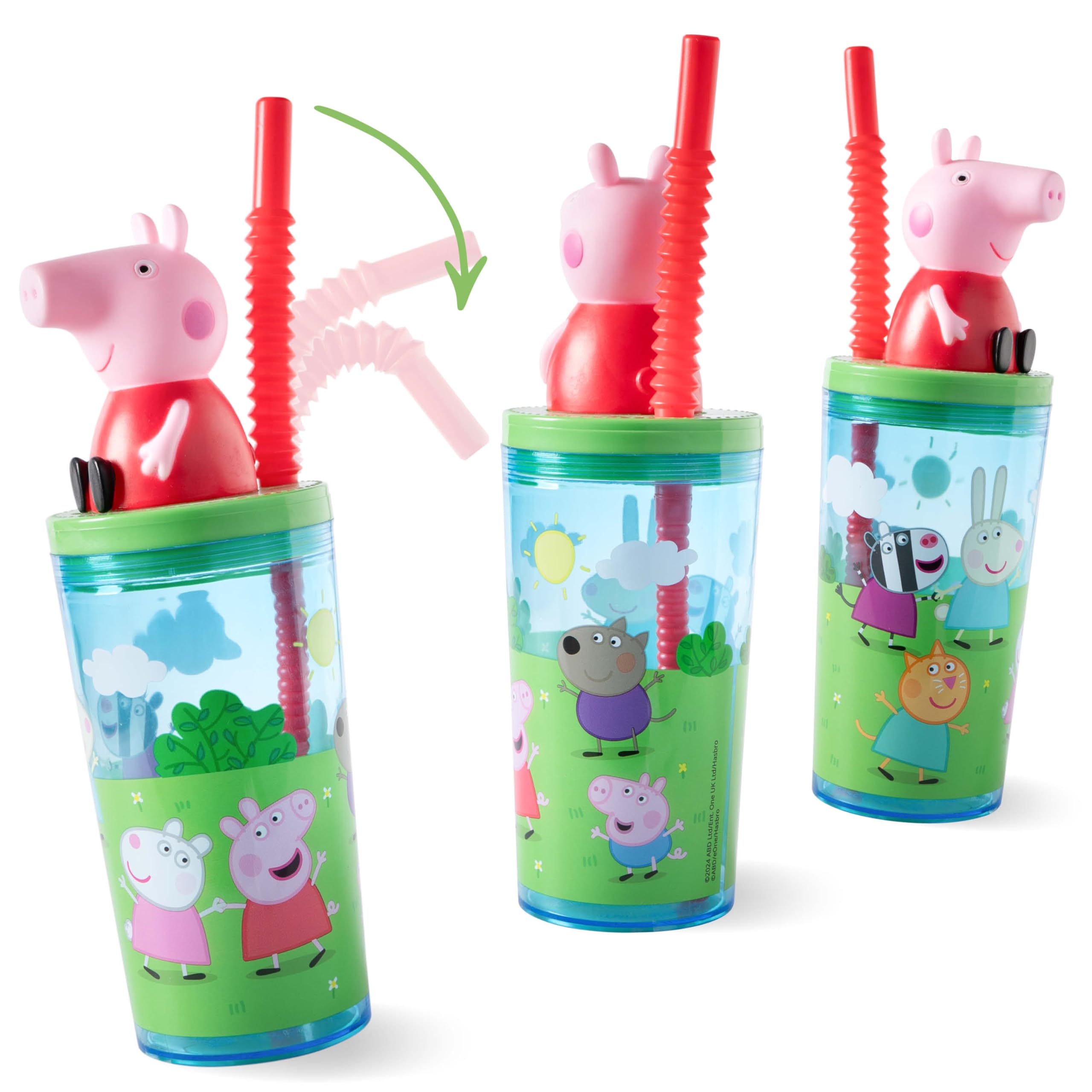 Peppa Pig 3D kubek do picia: SAN, PE, PCW, 360 ml, naklejka