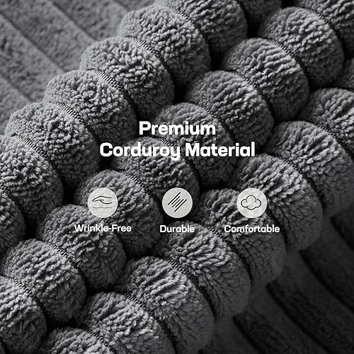 Miniatura 7 de Marsail Sofá cama futón, sofá futón de 66 pulgadas con respaldo y reposabrazos ajustables, sofá cama pequeño convertible para apartamentos pequeños,