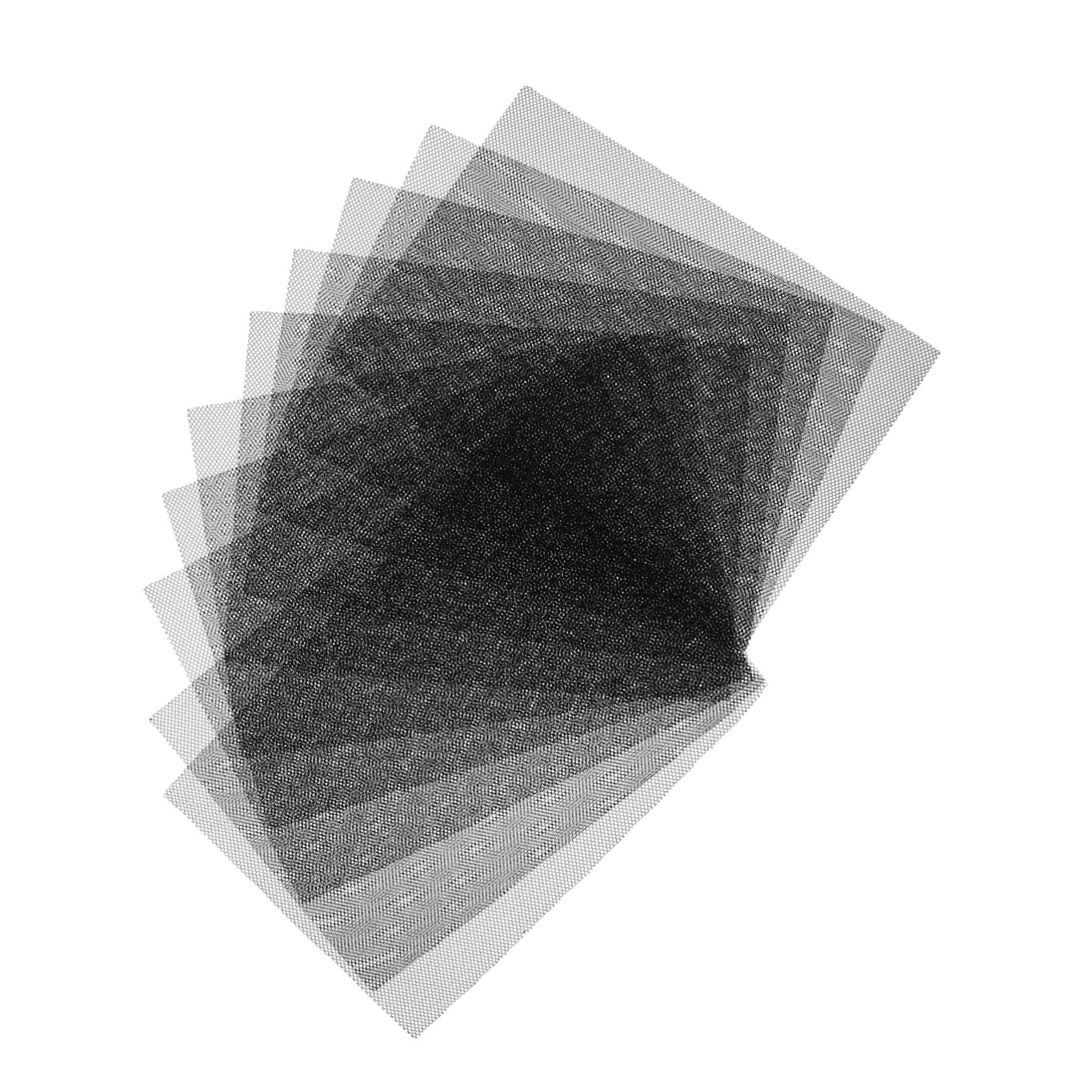 Black Eye Mesh Fabric, 10-Sheet Pack