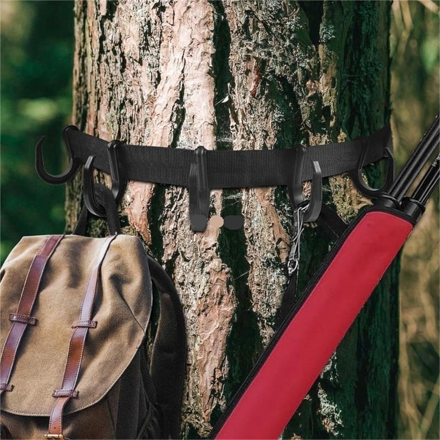 Treestand Strap Gear Hangers 3pcs Large Hooks Lightweight Multiple Accessory Holder Tree Stand Bow Gear Hangers for Hunting