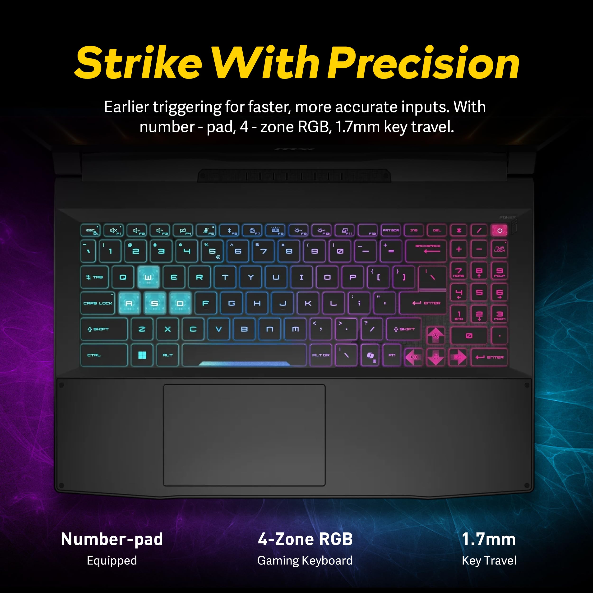 MSI Katana - Computer portatile da gioco QHD IPS 165 Hz, Intel i7-14650HX, GeForce RTX 5070 8 GB GDDR7, 32 GB DDR5, SSD 2 TB, tastiera RGB, Cooler Boost 5, WiFi 6E, Win 11 Pro, nero, set docking