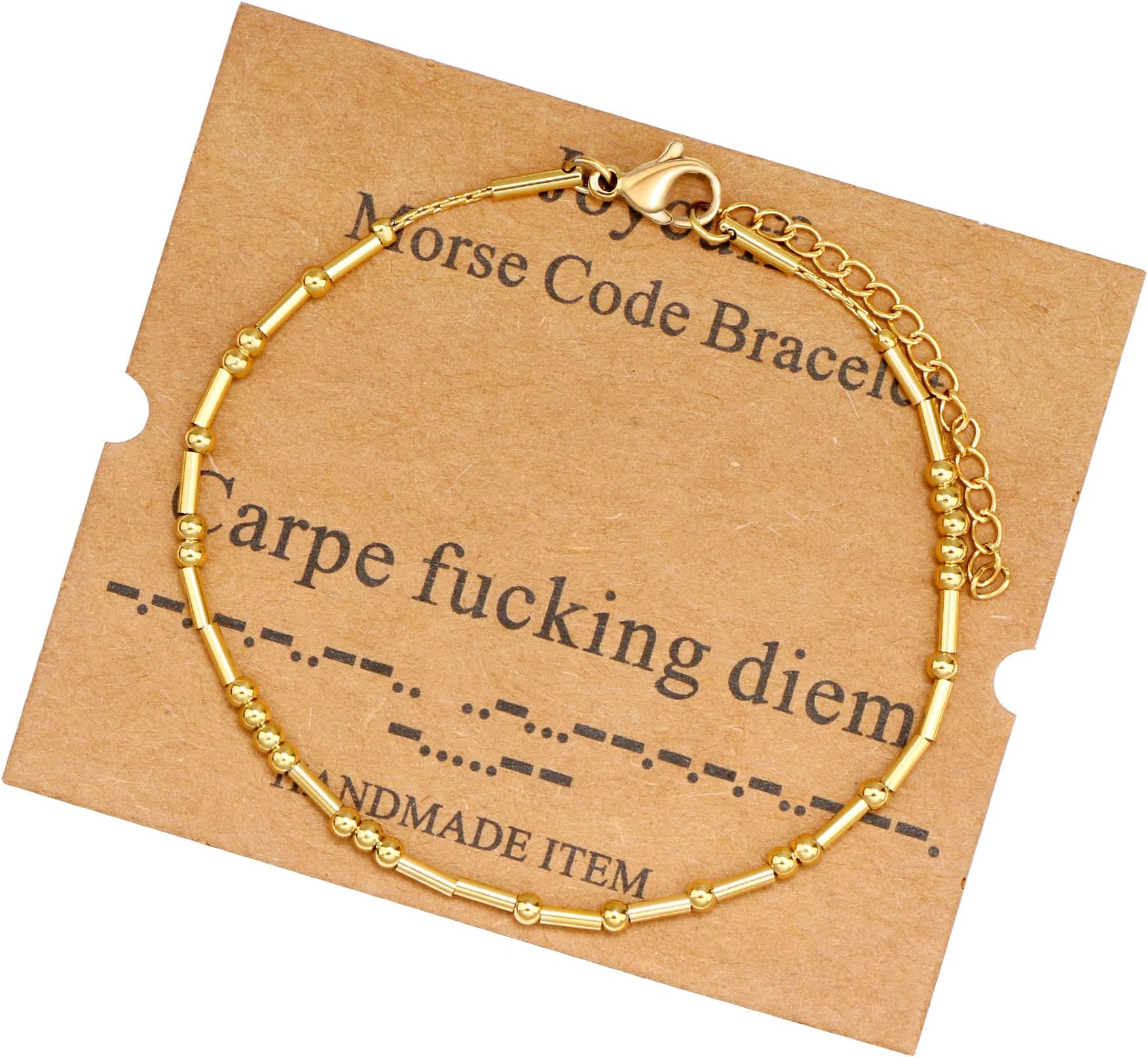 JoycuFFBest Friend Birthday Gifts Morse Code Bracelets For Women Mothers Day Birthday Christmas Gifts For Sister Daughter Grandmother Stainless Steel Jewelry Friendships Inspirational Gifts For Women