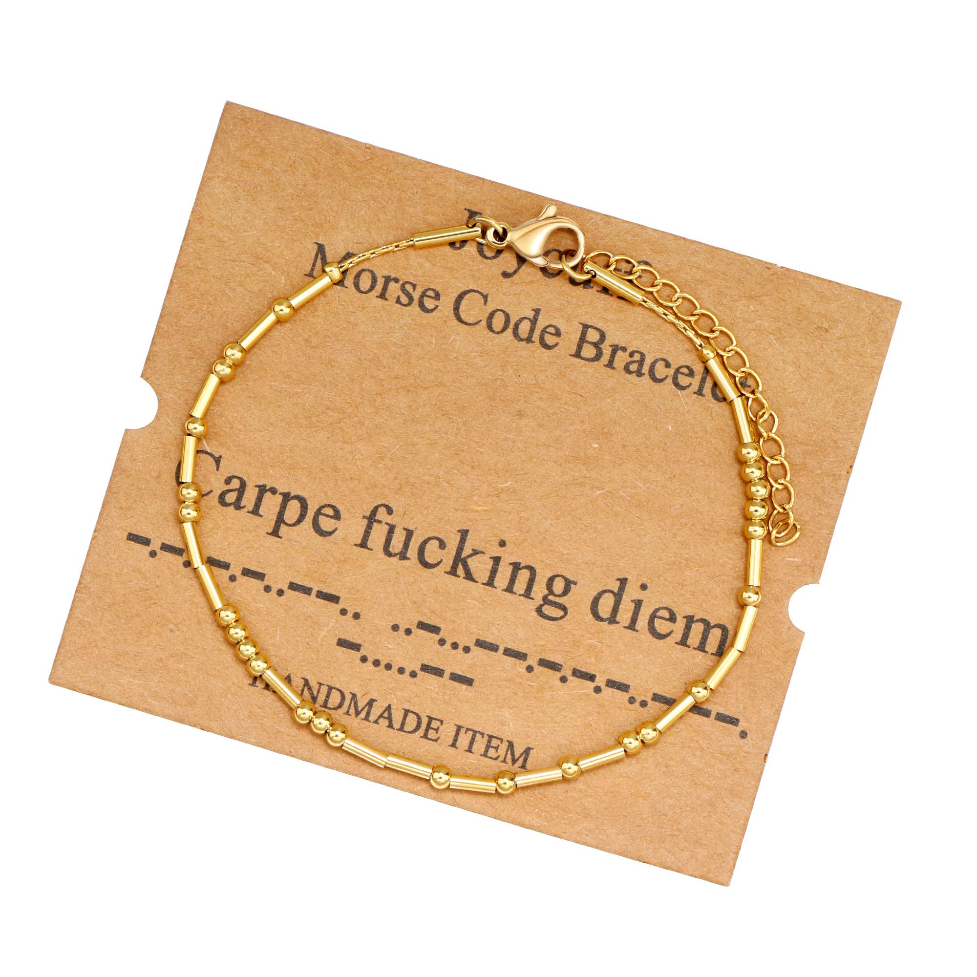 JoycuFFBest Friend Birthday Gifts Morse Code Bracelets For Women Mothers Day Birthday Christmas Gifts For Sister Daughter Grandmother Stainless Steel Jewelry Friendships Inspirational Gifts For Women