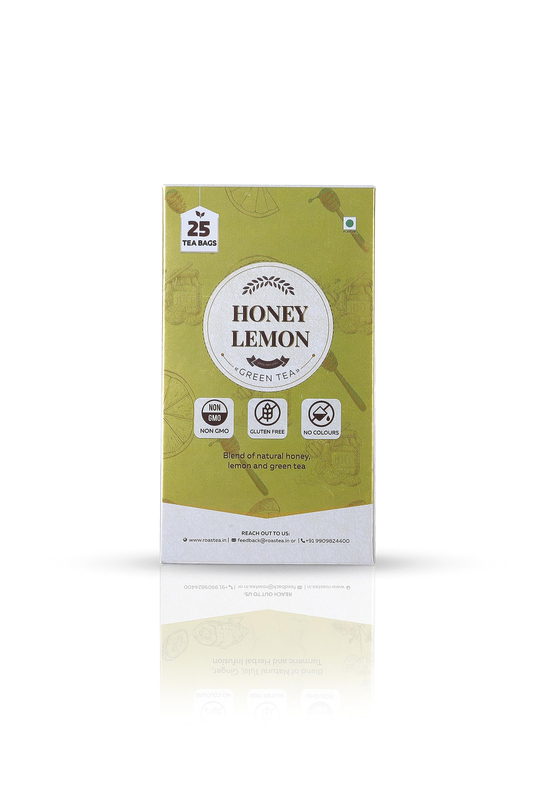 Roastea Honey Lemon Green Tea | Boosts Immunity | Body Detox - Pack of 25 Tea Bags (B0CD78B16F) Amazon Price History, Amazon Price Tracker