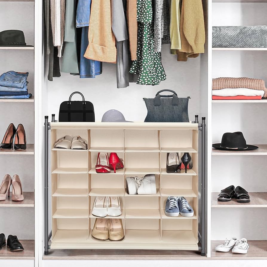 Amazon.com: STORAGE MANIAC Stackable Shoe Cubby Organizer