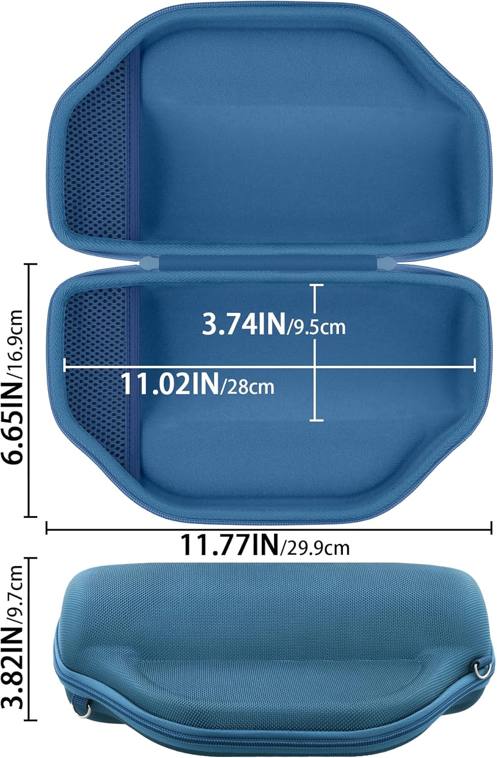 Hard Portable Case Compatible with JBL Charge 6/Charge 5 Portable Waterproof Bluetooth Speaker(Blue Case) - Image 6