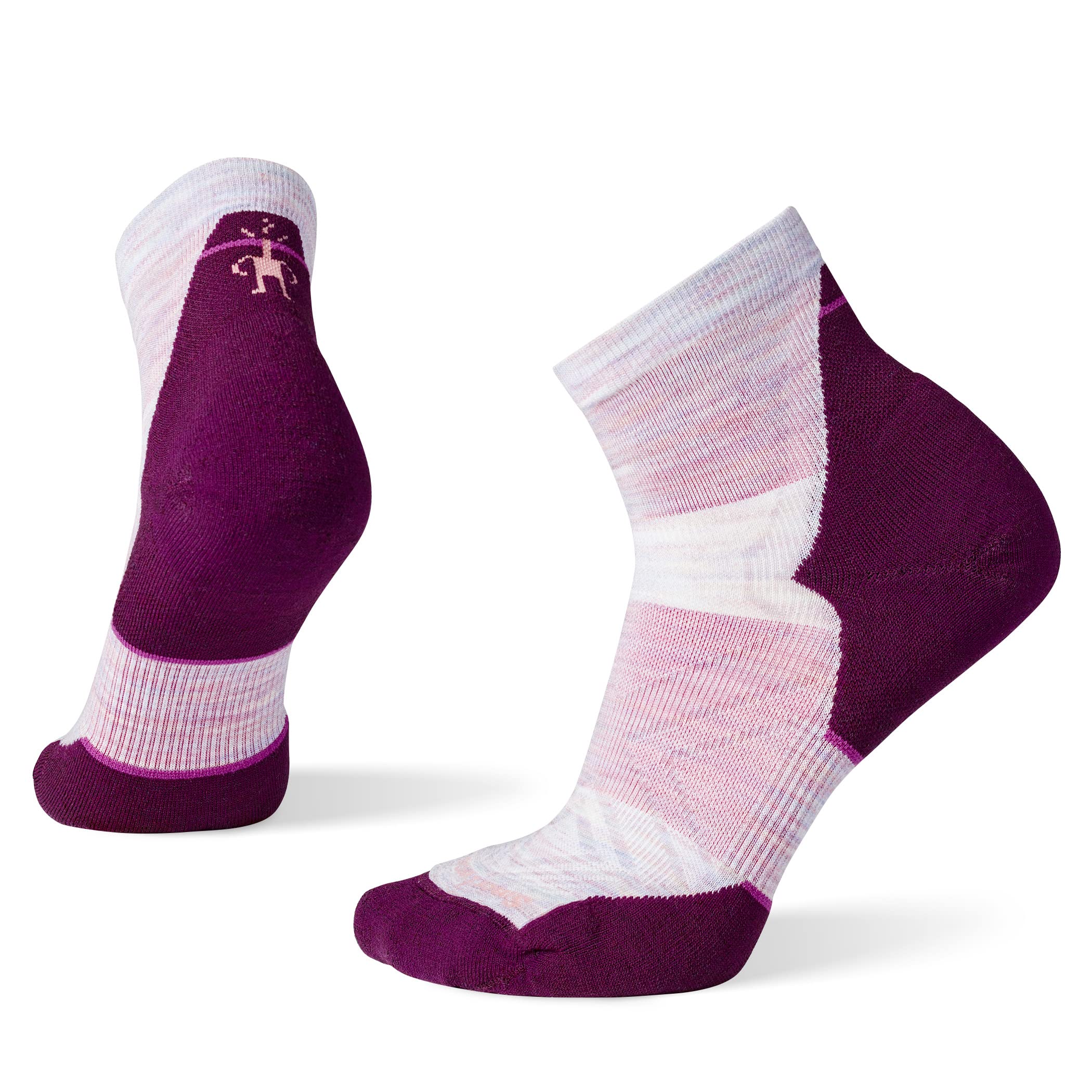 Smartwool Womens Run Targeted Cushion Ankle Socks, Purple, S EU