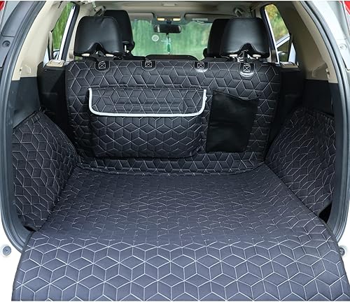 Miniatura 8 de Meginc Funda de asiento de coche para perro, 100% impermeable, funda de asiento trasero para SUV, hamaca de perro resistente 600D para automóvil,