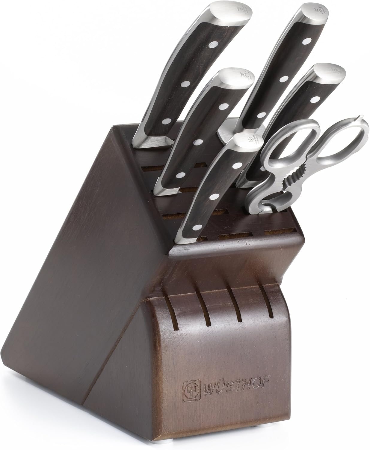 WÜSTHOF IKON Blackwood 7 Piece Knife Block Set