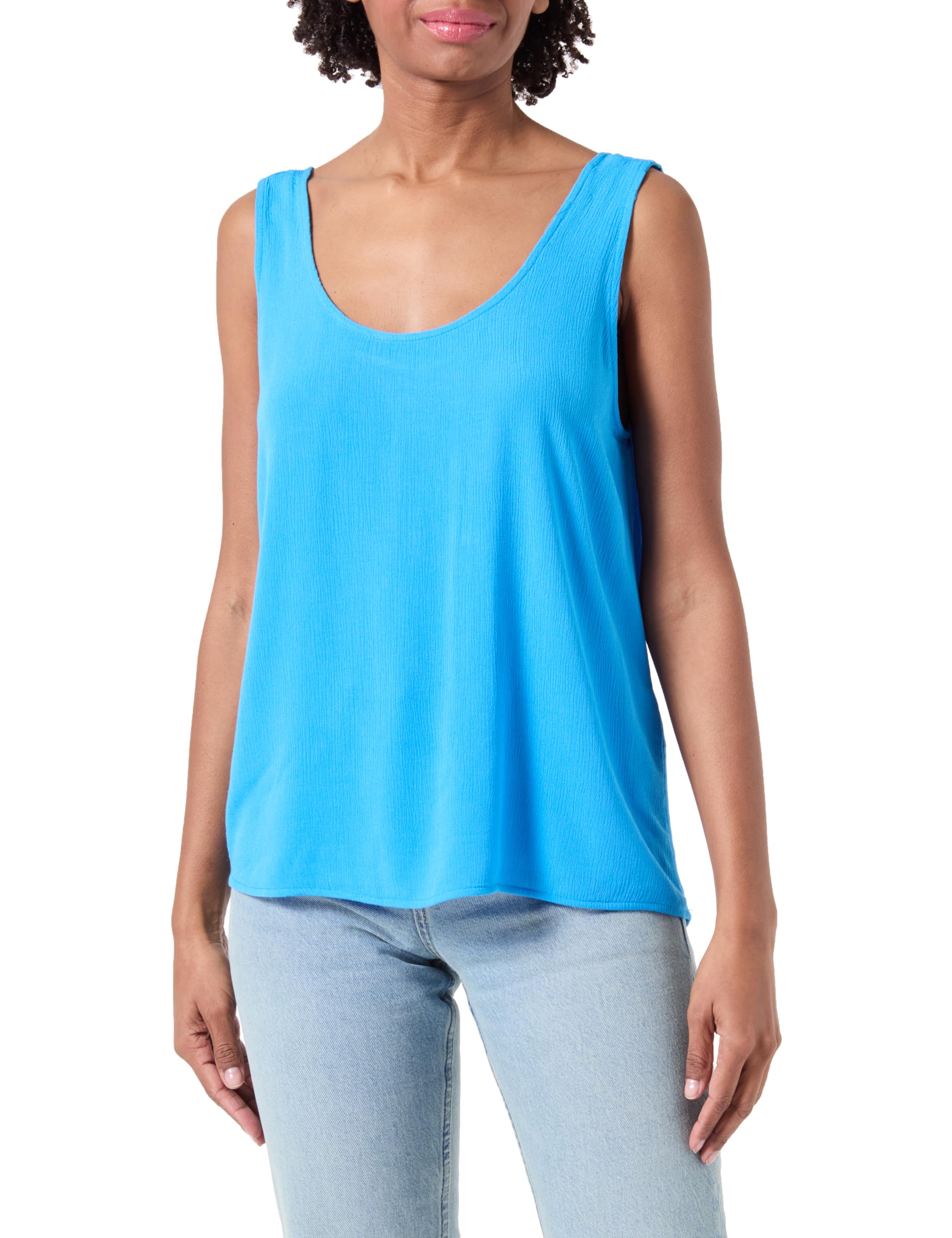 VERO MODA VMMENNY Tank Top WVN GA Noos, Ibiza Blue, M