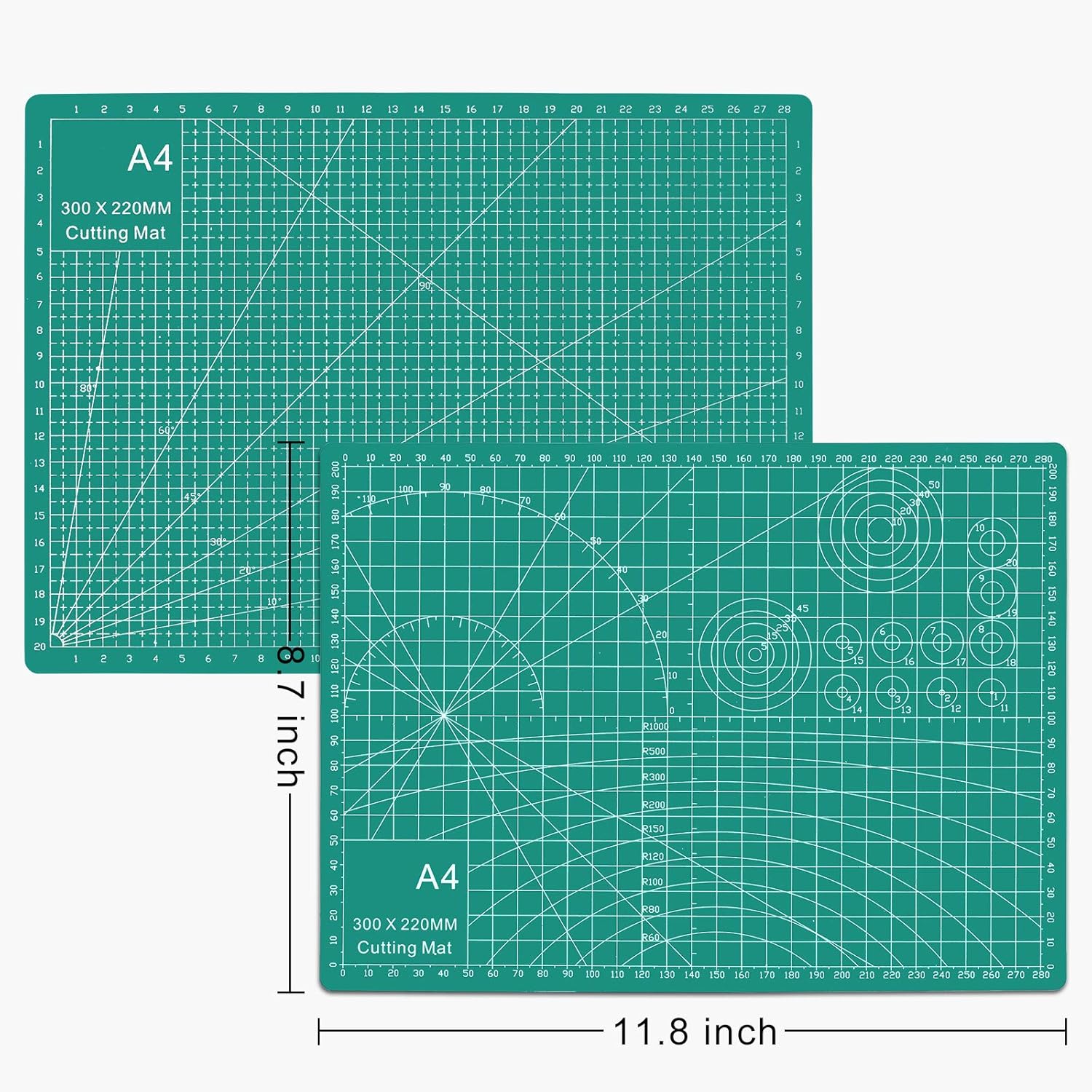 Craft Carving Knife Kit, Set of Hobby Carve Knives with A4 Cutting Mat, Ruler, Cutter, Replacement Blades, Precision Tools for Deburring, Chiseling | Engraving Fruit, Art, Scrapbooking, Stencil