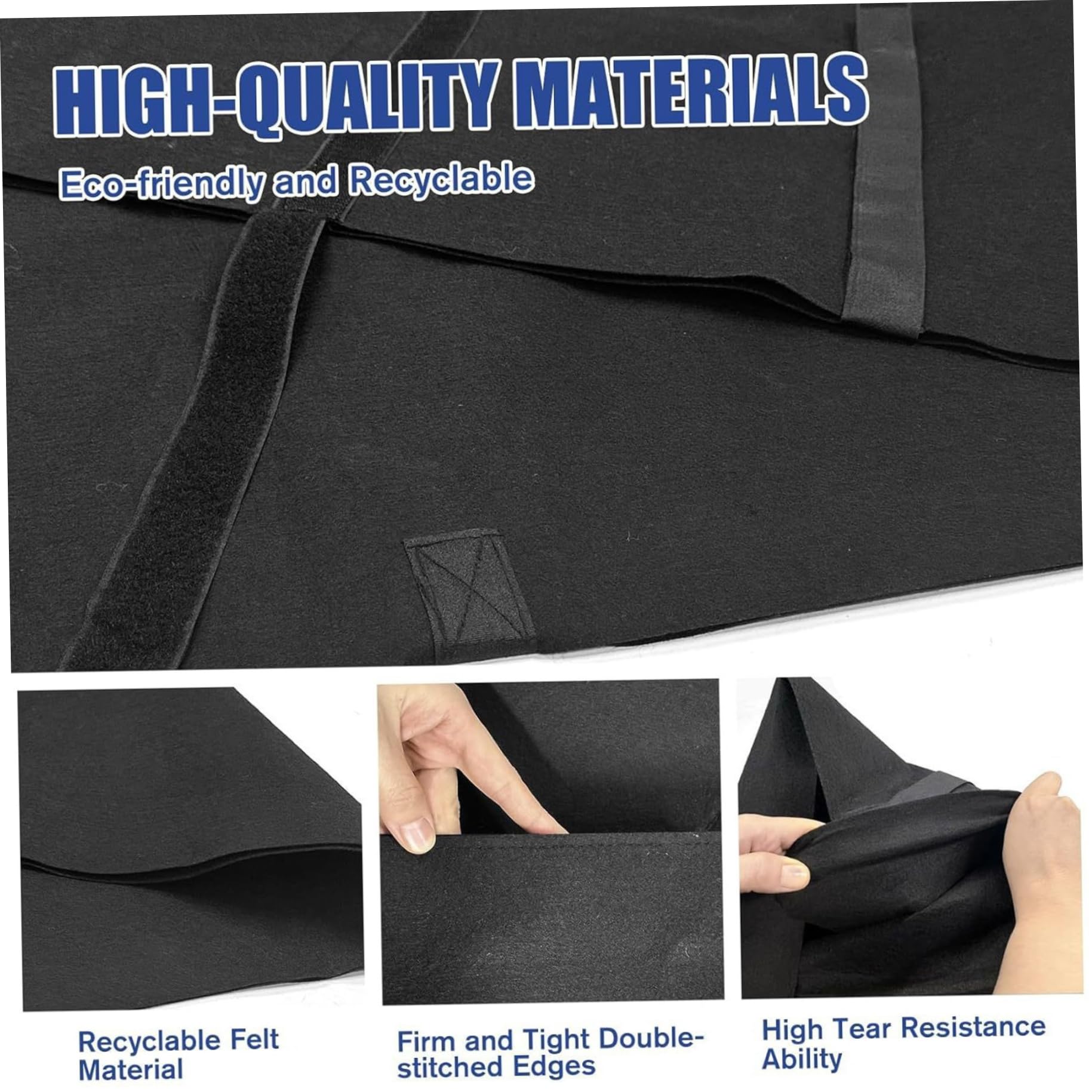 Caja para mudanza de TV - Protector de fieltro de 65 pulgadas con correas