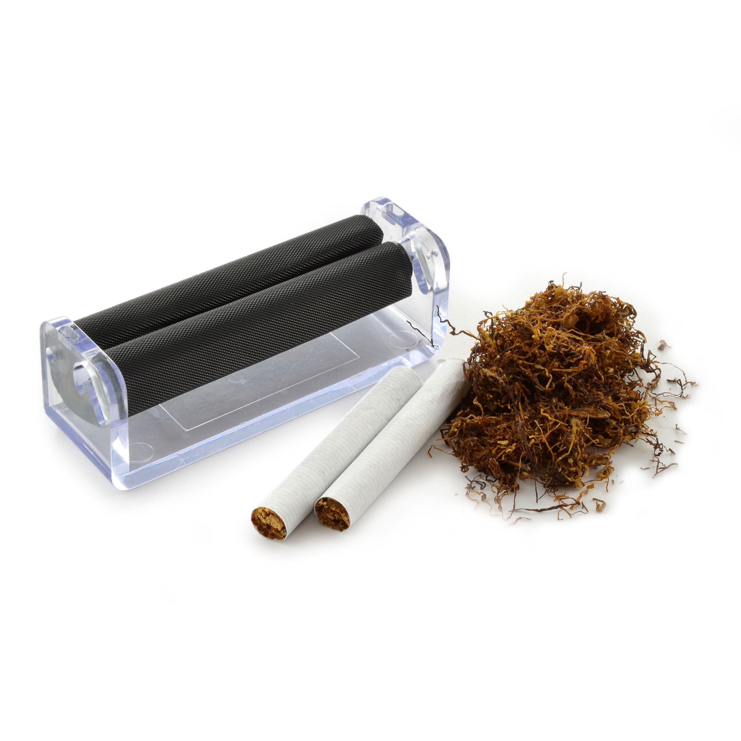 Ganzoo Cigarette Rolling Machine for Rolling Tobacco, Compact Manual  Rolling Machine, Translucent White/Clear Plastic, Fits Sheets up to 70mm,  for 8mm Filter, 80 x 25 x 27 mm : Amazon.com.be: Health &