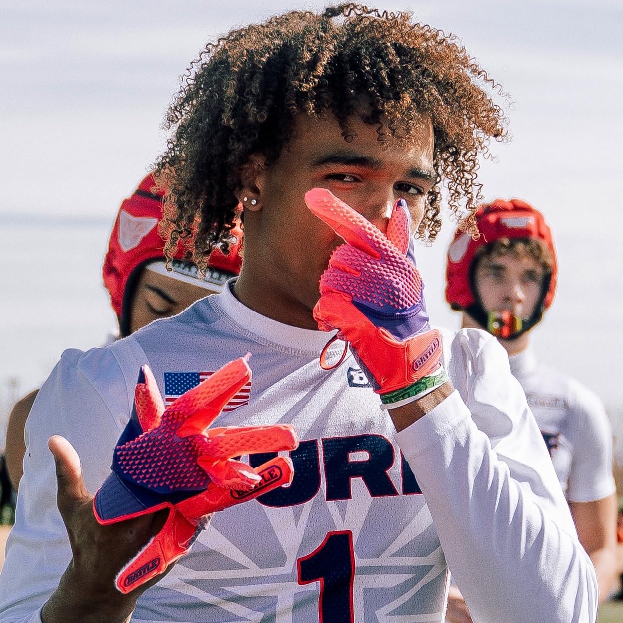 Battle Sports Gauntlet Pro Receiver Football Gloves