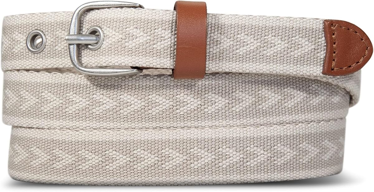 womens Cascade Grommet Webbing Belt With Metal Buckle