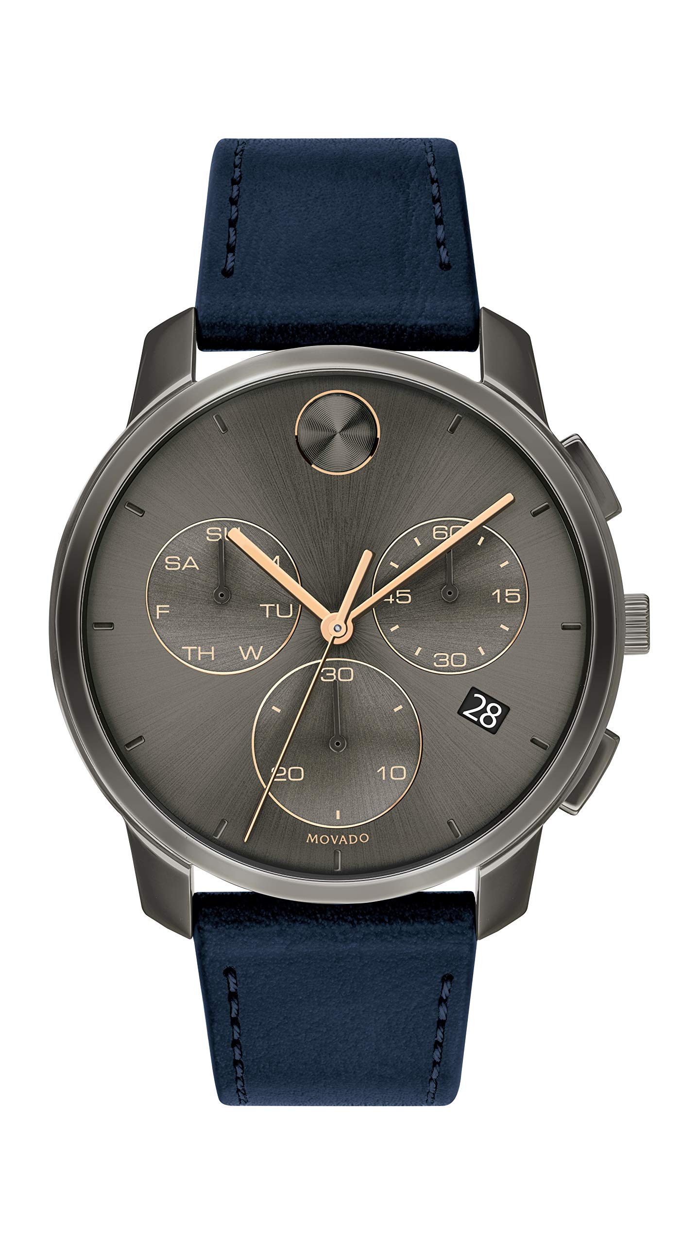 Movado Reloj analógico de Cuarzo Suizo para Hombre con Correa de Piel 3600720