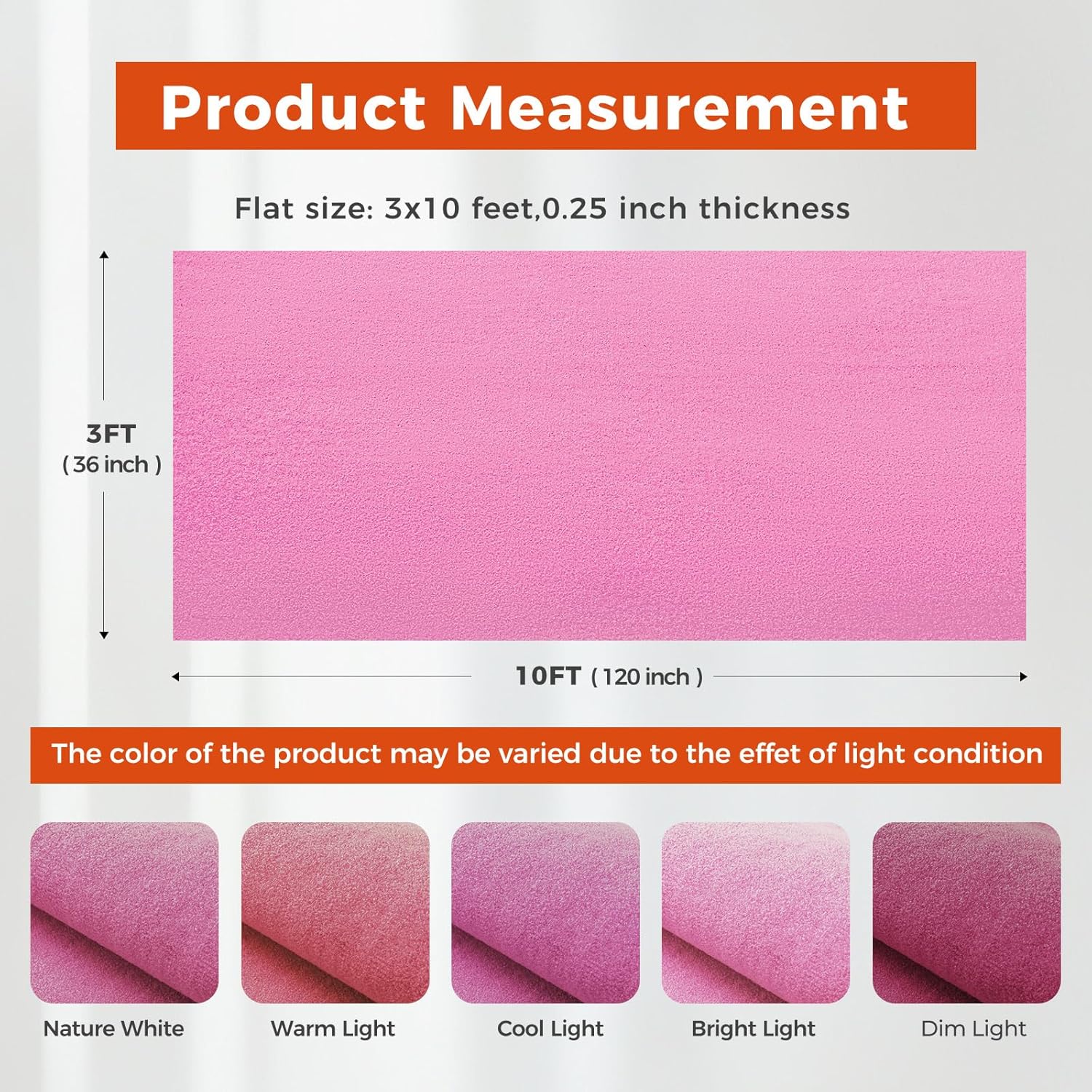 3ftx10ft pink carpet runner, 450gsm extra thick non-slip tpr rubber, indoor/outdoor carpet for hollywood&oscars runway, weddings,proms,award ceremonies,home parties,easy to clean & reusable pink 3x10 ft