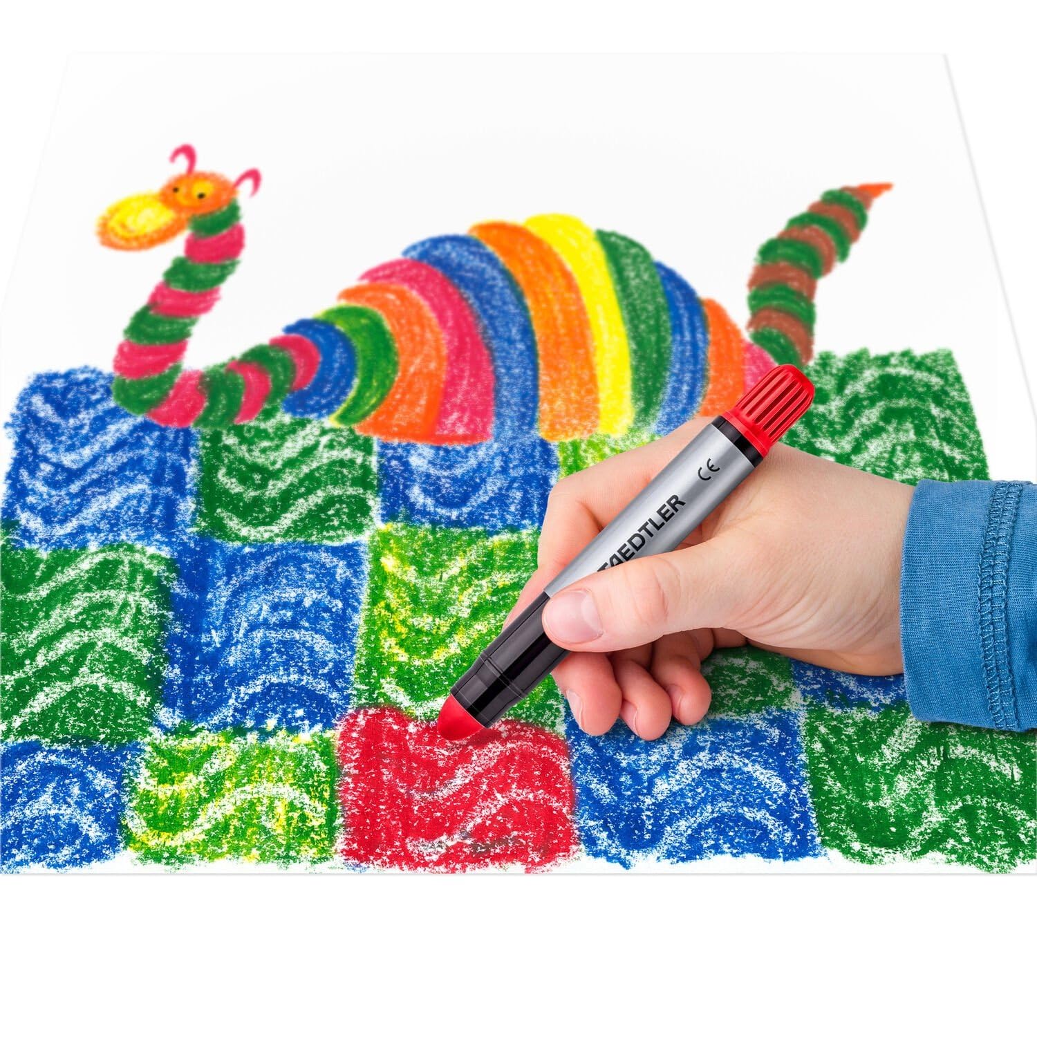 STAEDTLER 2390 C6 - Pack de 6 ceras, Colores básicos surtidos, Única