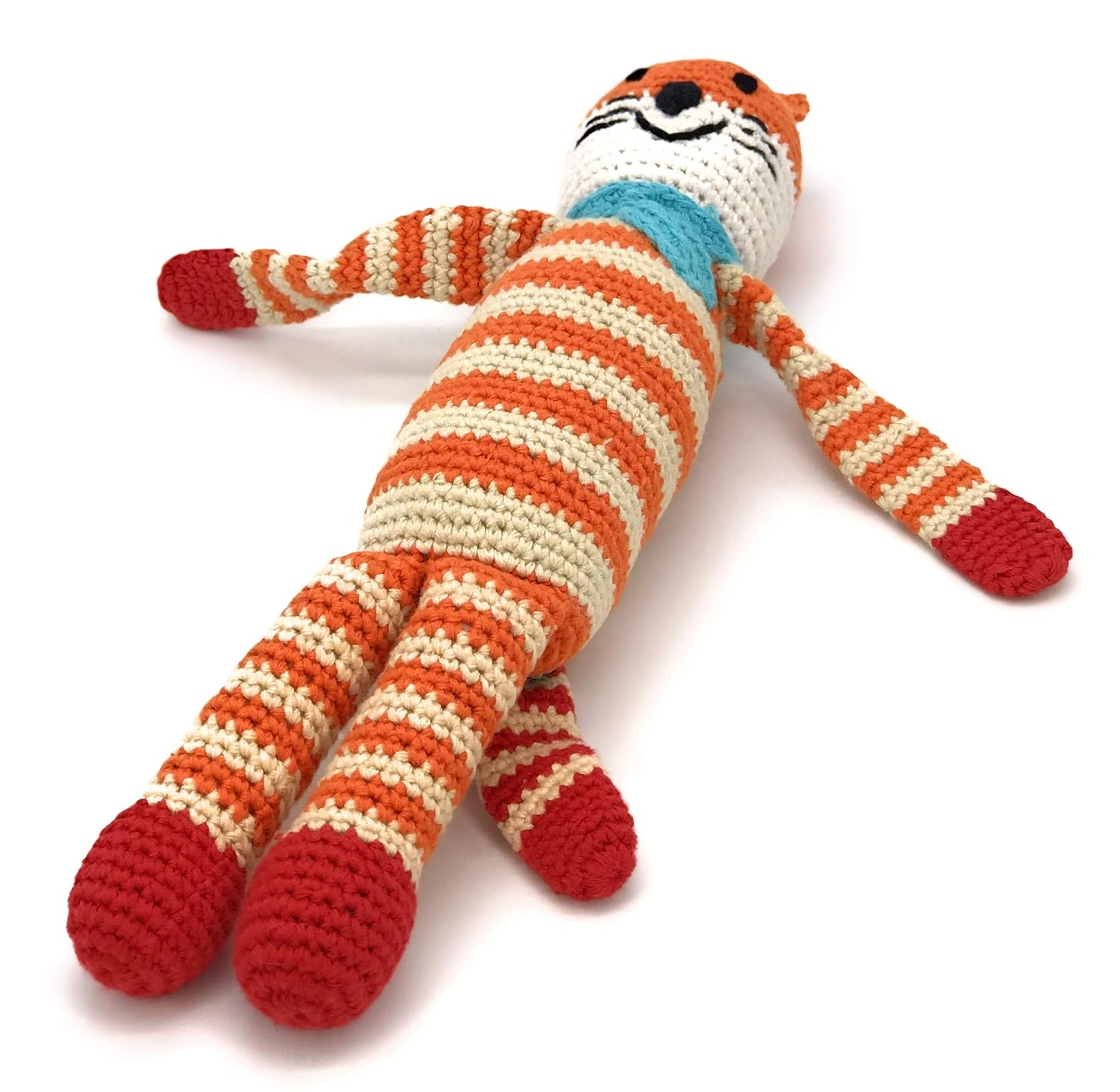 Pebble | Handmade Fox - Orange Crochet Fair Trade Pretend Imaginative Play Woodlands Machine Washable