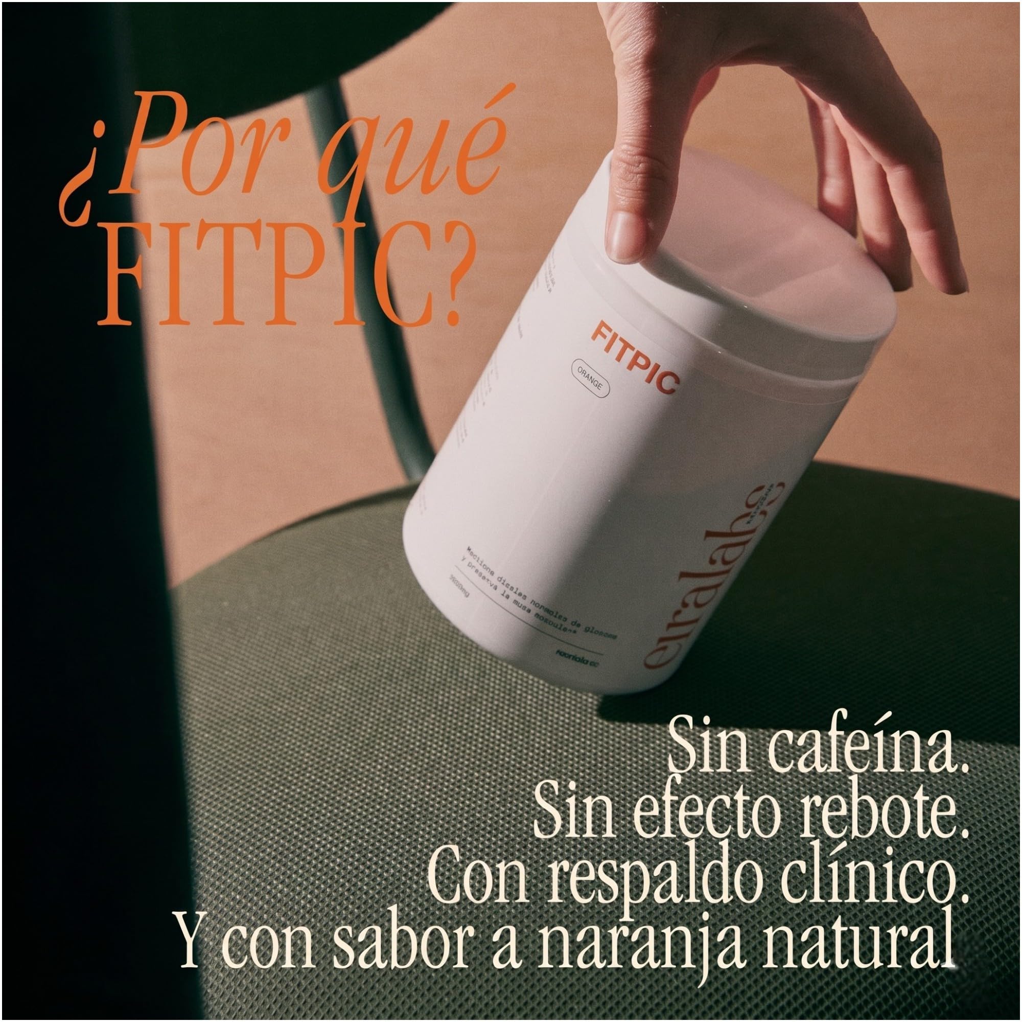FITPIC - Complemento Alimenticio con Peptidos de Colageno, Fibra, Reducose, Simaluma y Cromo, 30 Dosis, Sabor Naranja