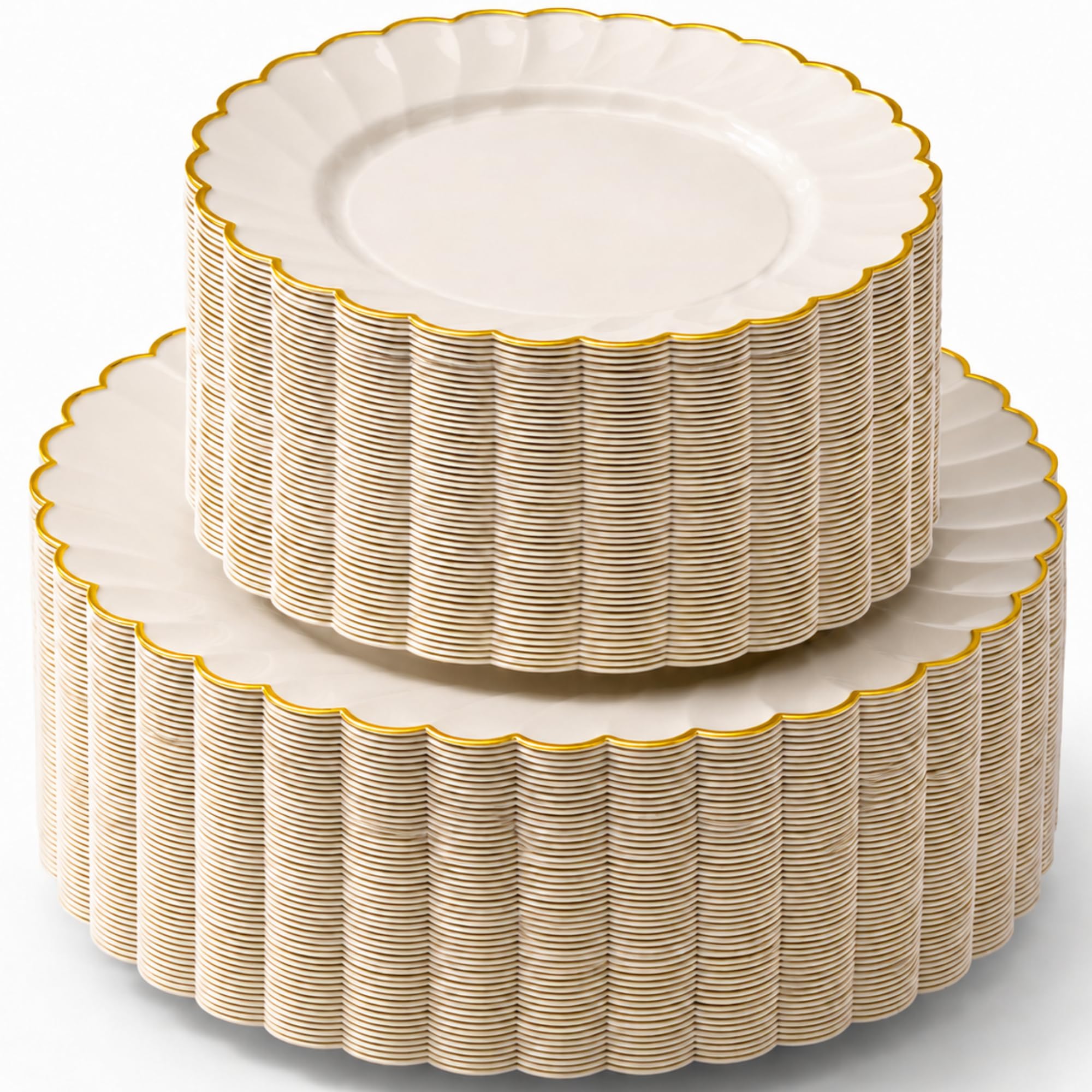 By Madee Gold Scalloped Plates