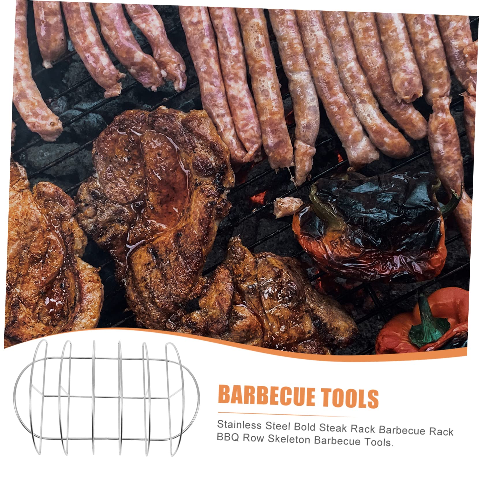 Rejilla para Barbacoa de Acero Inoxidable Absorción Rápida de Calor y Circulación de Aire Completa, Adecuado para Barbacoa en Casa y Picnic al Aire Libre
