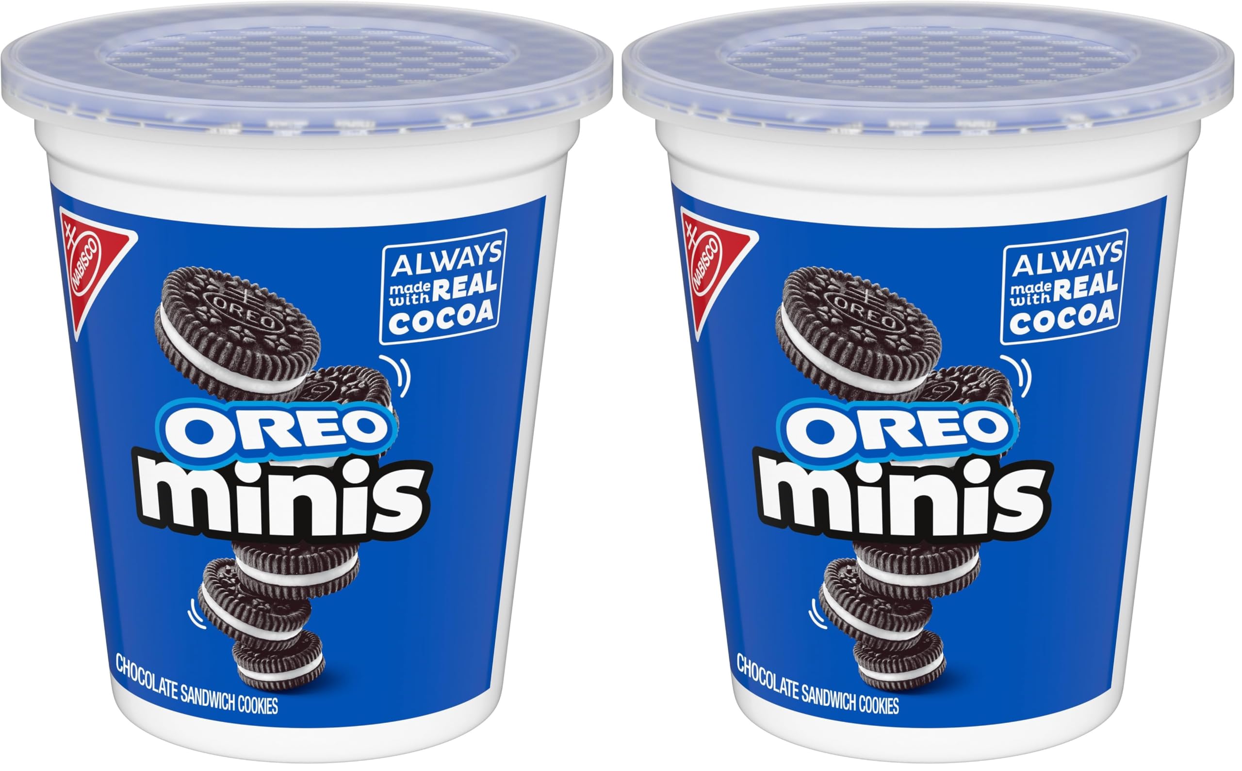 OreoMini Chocolate Sandwich Cookies Go-Pak, On The Go Snacks, 3.5 oz (Pack of 2)