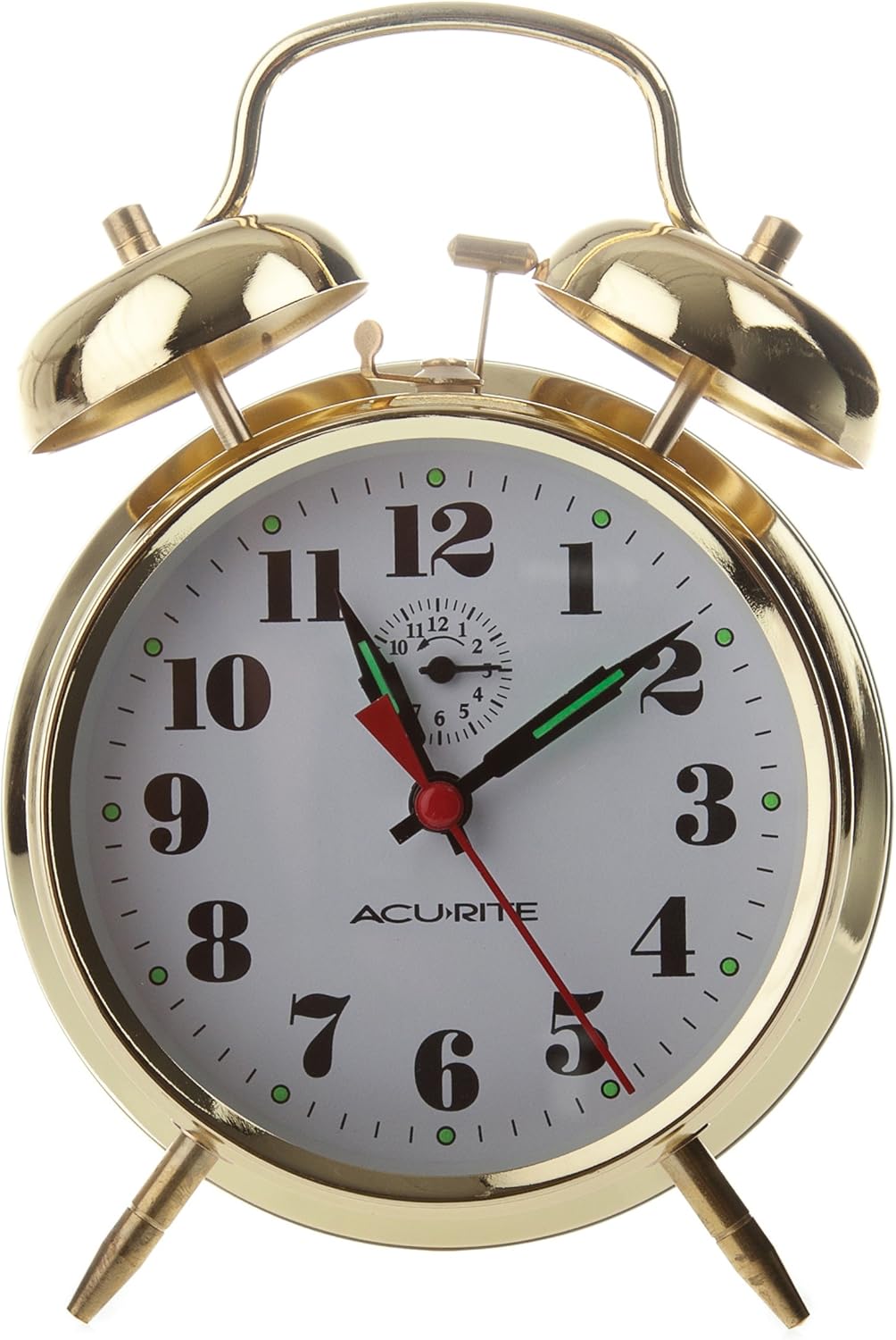 AcuRite 15605 Vintage Twin Bell Alarm Clock Home & Kitchen