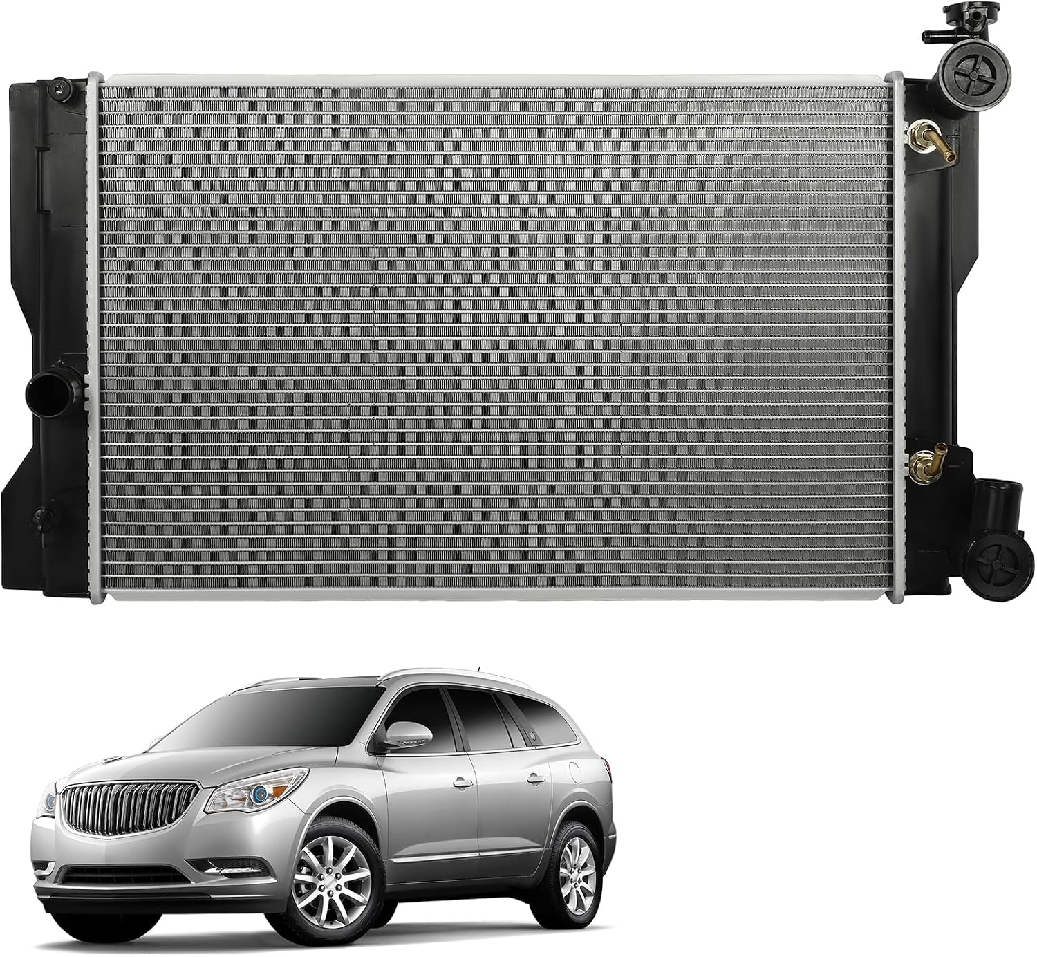 OCPTY Auto Parts Radiator Replacement for 2009-2015 for Toyota for Corolla 1.8L 2011-2013 for Toyota for Corolla 2.4L