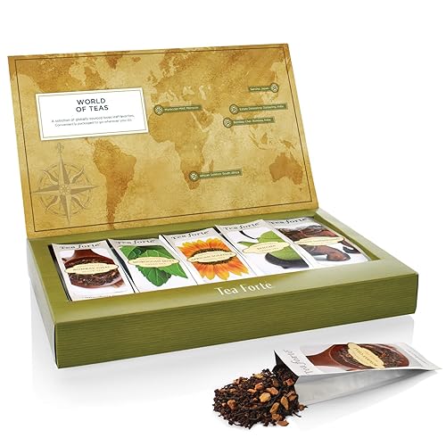 Miniatura 3 de Tea Forte - Muestras individuales de té de hojas sueltas, caja de té, surtido, 15 bolsas de una sola porción