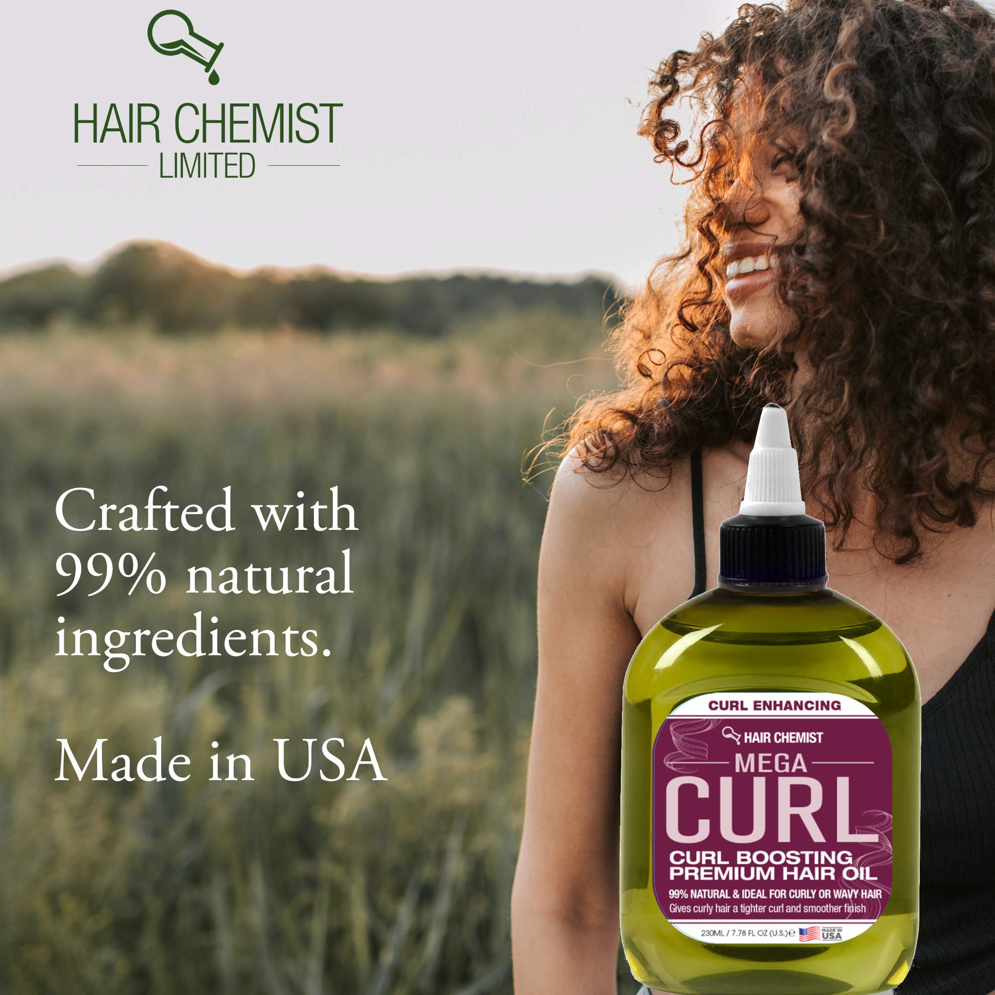 Hair Chemist Mega Curl Boosting Premium olejek do włosów 220.6 g