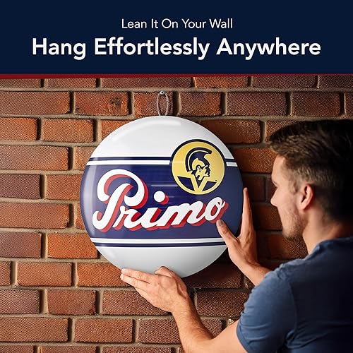 Miniatura 121 de American Art Decor Letrero de metal con forma de cúpula – Decoración retro de habitación para bar, cueva de hombre, garaje, sala de juegos, Corona