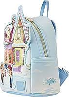 Vista 5 de Loungefly Disney Pixar Up House - Mini mochila con luz navideña, Azul, Moderno