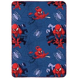 Jay Franco Marvel Spiderman Travel Set - 3 Piece Kids Travel Set Includes Blanket, Pillow, & Plush