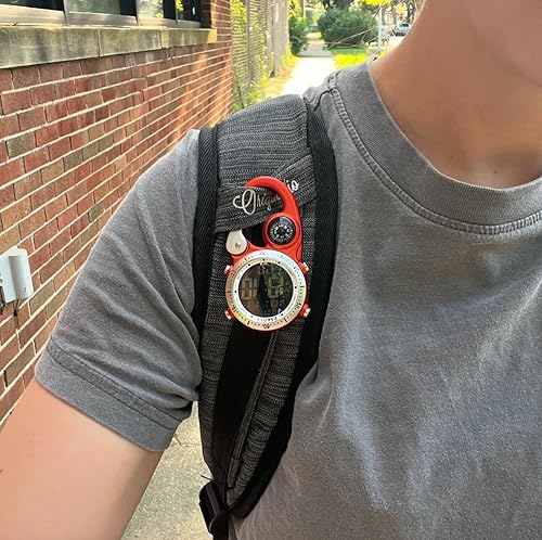 Miniatura 4 de Dakota Clip digital, reloj de clip, alarma, cronómetro, temporizador y reloj de doble hora, regalos al aire libre para hombres y mujeres, uso para