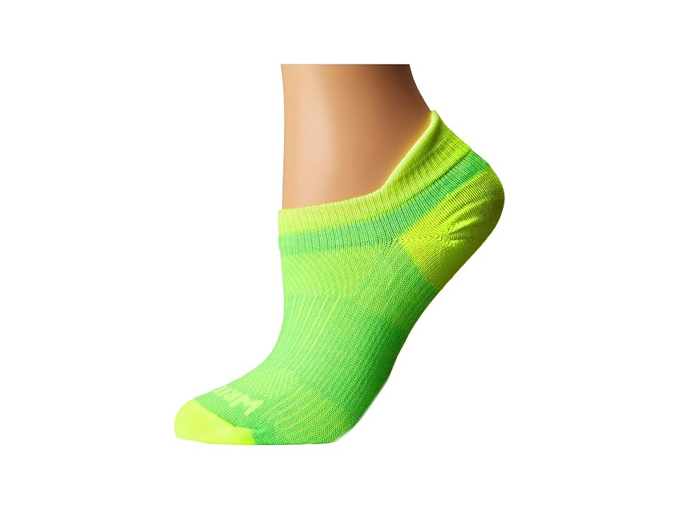 

Wrightsock Coolmesh II Tab (Lemon/Lime) Low Cut Socks Shoes, Green