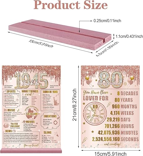 Miniatura 8 de Bumqviy Letrero de mesa con texto en inglés Back in 1954 para mujer, con texto en inglés Back in 1954, Happy 70th Birthday y Back in 1954 (Back in