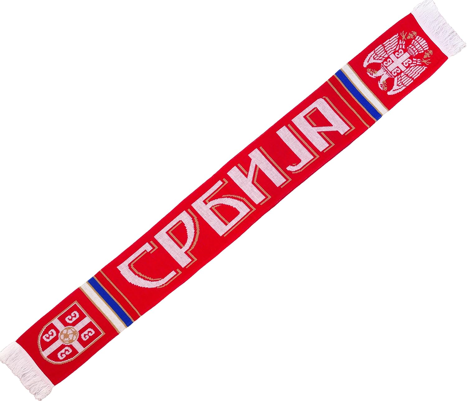 Serbia Soccer Knit Scarf