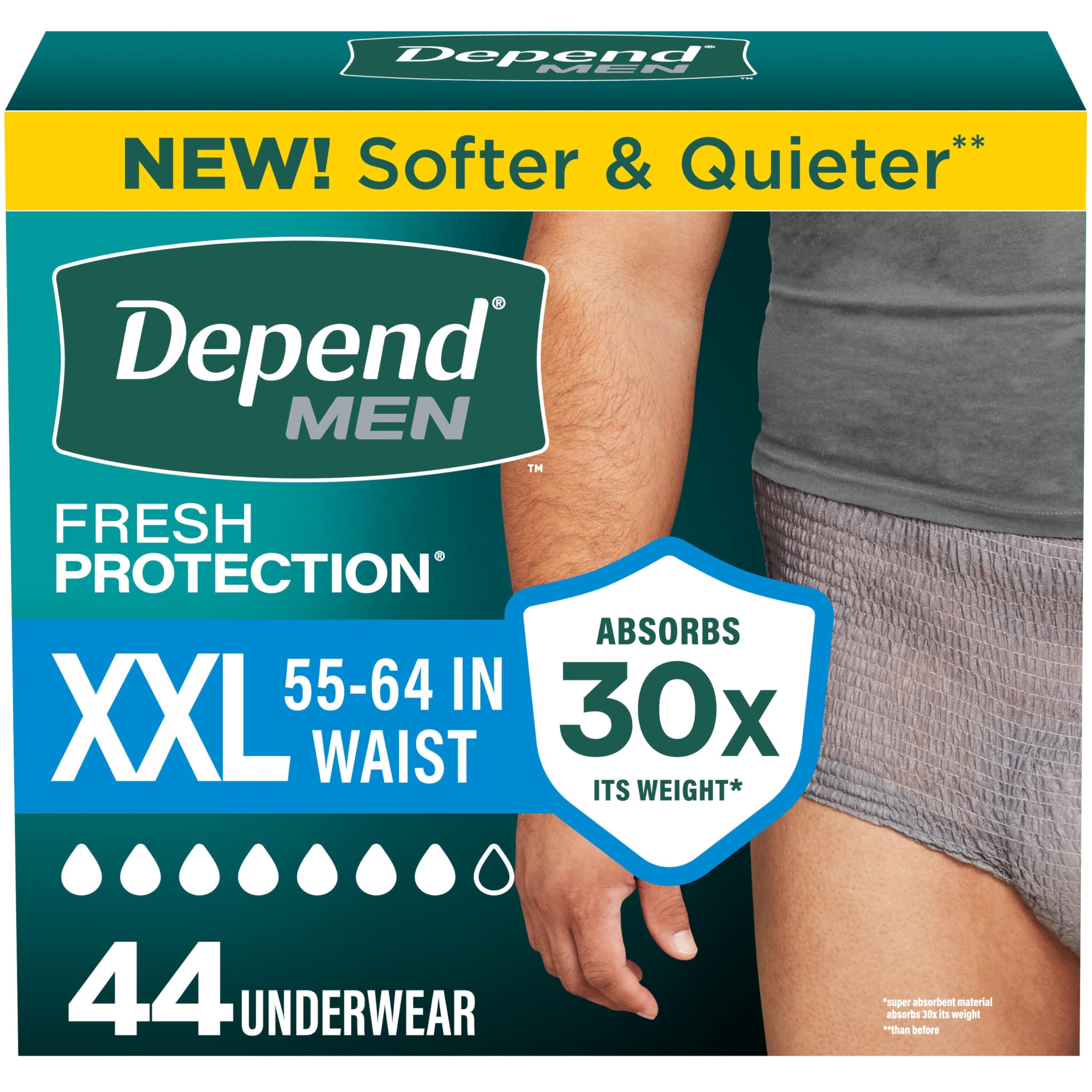 Depend Fresh Protection Adult Diapers