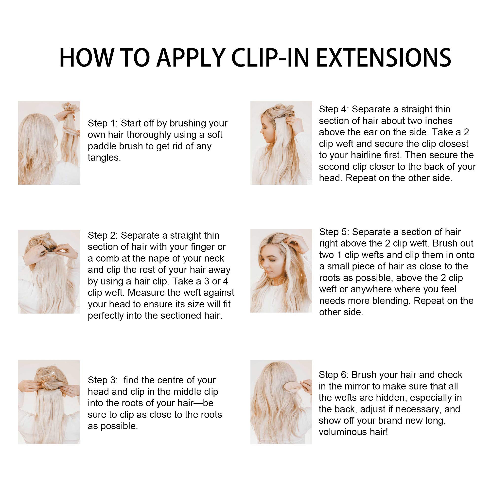 Windtouch Clip In Hair Extensions Remy Hair Natural Black To